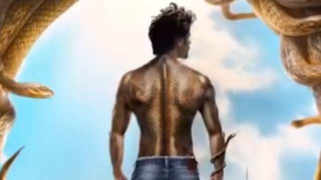 Kartik Aaryan's still from his upcoming movie with Dharma Productions, Naagzilla.