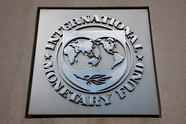 A view of the International Monetary Fund (IMF) logo at its headquarters in Washington, D.C., U.S., November 24, 2024. REUTERS/Benoit Tessier/File Photo