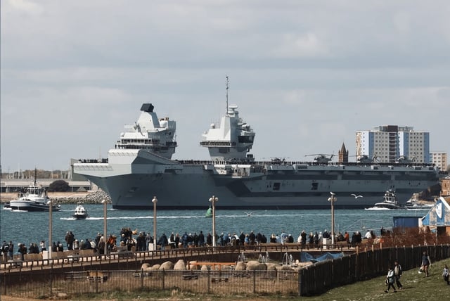 HMS Prince of Wales departs for Indo-Pacific. Royal Navy picture.