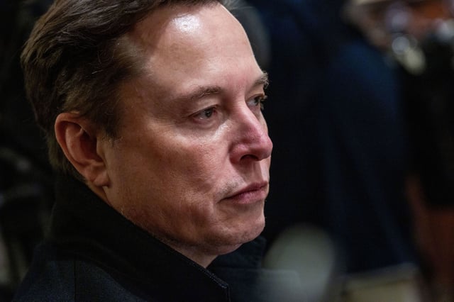 Mandatory Credit: Photo by SHAWN THEW/POOL/EPA-EFE/Shutterstock (15247840aj)
Elon Musk, CEO of Tesla and senior advisor to US President Donald Trump, looks on during a Cabinet meeting in the Cabinet Room of the White House in Washington, DC, USA, 10 April 2025.
US President Donald J. Trump hosts a cabinet meeting, Washington, USA - 10 Apr 2025