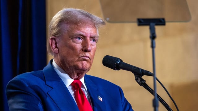 Donald Trump addresses the Economic Club of New York in Sept. 2024. Photo: Spencer Platt/Getty Images