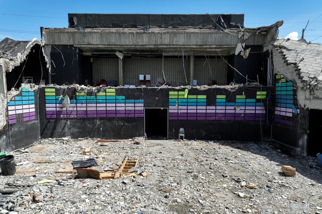 A drone view shows the site of Jet Set nightclub roof collapse, in Santo Domingo, Dominican Republic, April 11, 2025. REUTERS/Ricardo Arduengo/File Photo