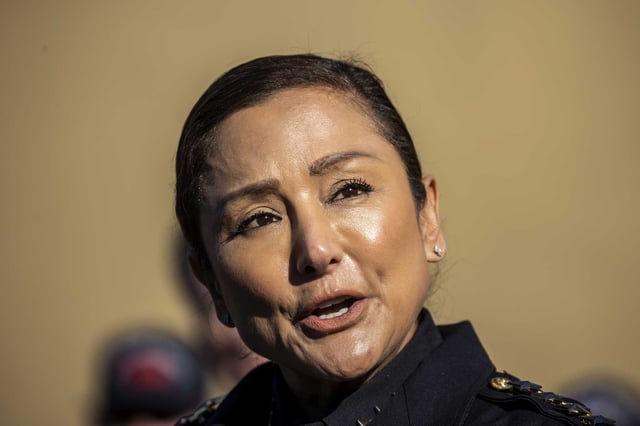 San Mateo County Sheriff Christina Corpus re-hired a man she is alleged to have been romantically involved in to help process weapon-permit applications. 