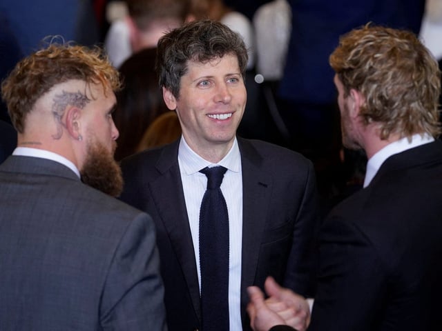 OpenAI CEO Sam Altman at Trump's inauguration.