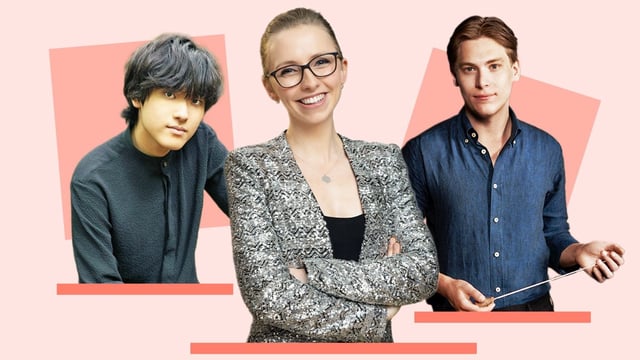 From left: Yunchan Lim, Anna Lapwood and Klaus Makela all appear in this year’s Proms line-up