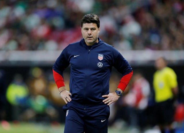 Soccer Football - International Friendly - Mexico v United States - Akron Stadium, Guadalajara, Mexico - October 15, 2024  Mauricio Pochettino coach of U.S. during the match REUTERS/Fernando Carranza/File Photo