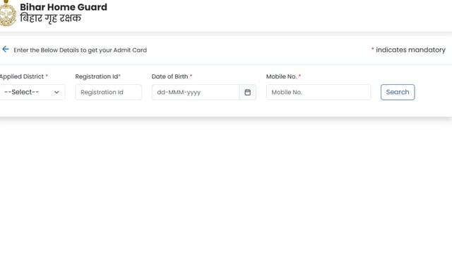 Bihar Home Guard Admit Card 2025 it out at onlinebhg.bihar.gov.in. Candidates can download through the direct link given here. 