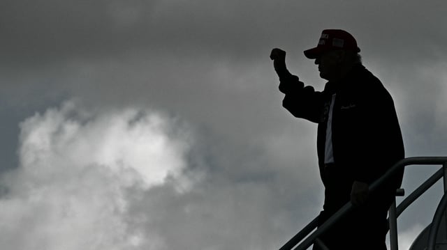 Le président américain Donald Trump le 19 février 2025 à Miami, en Floride.