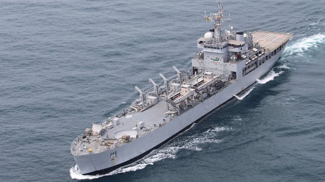 Indian Navy ship sailing in the sea. (Representational)