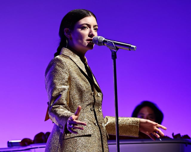 Lorde performs onstage at the 2021 Guggenheim International Gala on Nov. 17, 2021, in New York City.
