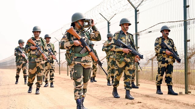 The BSF is tasked to guard the 2,289 km-long India-Pakistan border that runs across Jammu and Kashmir in the north to Punjab, Rajasthan and Gujarat along the western flank of the country. 