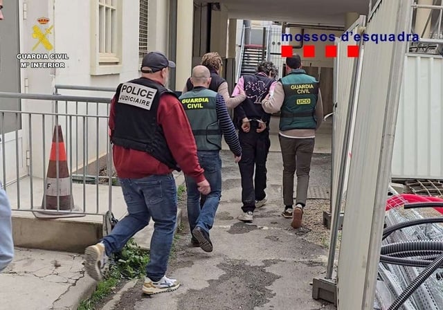 Momento de la detención de Allal E.M.