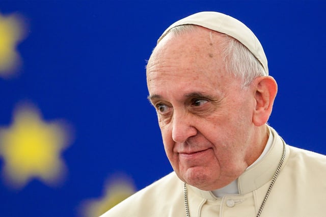 Pope Francis, 1936-2025. Image by Martin Schulz, former EP president via Flickr (CC BY-NC-ND 2.0).