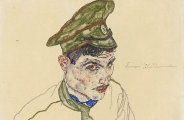 This image provided by the Manhattan district attorney&#39;s office, shows a watercolor and pencil on paper artwork, dated 1916 and titled &#34;Russian War Prisoner,&#34; by Austrian Expressionist Egon Schiele. The piece is one of three artworks believed to have been stolen from a Jewish art collector and entertainer during the Holocaust that have been seized from museums in three different states by New York law enforcement authorities on Sept. 13, 2023.