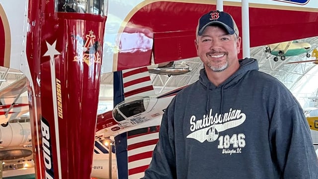 Renowned stunt pilot Rob Holland was killed in a plane crash in Virginia.