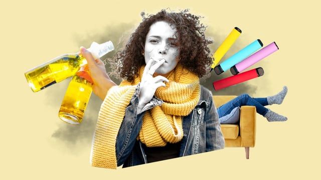 Habits such as smoking and inactivity lead to cumulative damage later in life