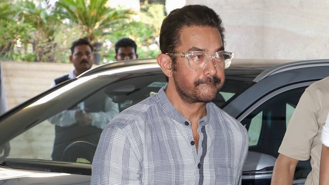 Bollywood actor Aamir Khan skipped a special screening of his film, Andaz Apna Apna. (ANI Photo)