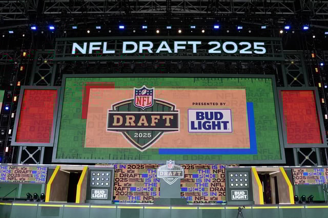 GREEN BAY, WI – APRIL 24: A general view of the stage prior to round one of the 2025 NFL Draft on April 24, 2025 in Green Bay, Wisconsin. (Photo by Perry Knotts/Getty Images)