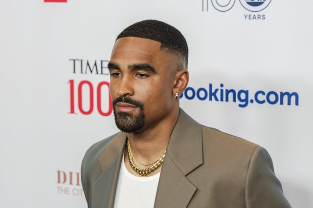 Jalen Hurts attends the 2025 TIME100 Gala at Jazz at Lincoln Center on April 24, 2025 in New York City.