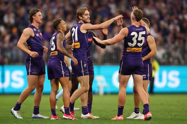 Fremantle have beaten Adelaide.