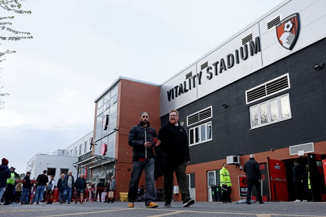 Soccer Football - Premier League - AFC Bournemouth v Fulham - Vitality Stadium, Bournemouth, Britain - April 14, 2025 General view of fans outside the stadium before the match Action Images via Reuters/John Sibley/File Photo