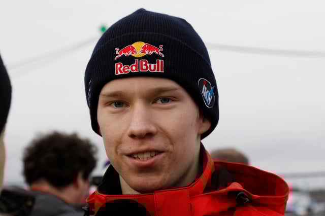 FIA World Rally Championship - Rally Sweden - Stage 7 of Second Round - Torsby, Sweden - February 15, 2020. Kalle Rovanpera of Finland (Toyota Yaris WRC) poses for a photo.  TT News Agency/Micke Fransson/via REUTERS/File Photo
