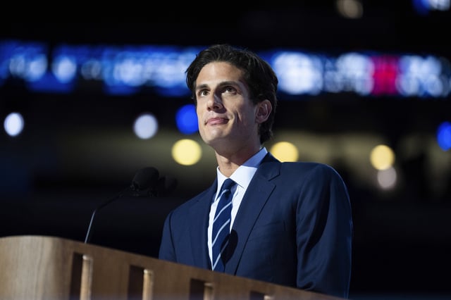 File Photo: Jack Schlossberg, the grandson of John F. Kennedy, speaks at the Democratic National Convention in Chicago, Illinois, on August 20, 2024.