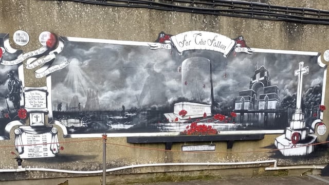The mural was painted over after it fell into disrepair. The council has said it was created without permission