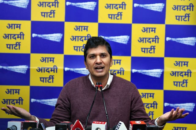 New Delhi, Jan 03 (ANI): Delhi Health Minister Saurabh Bhardwaj (ANI Photo/Ishant)