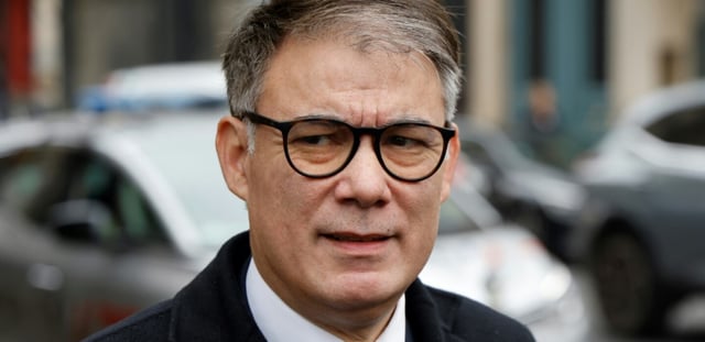 Le premier secrétaire du PS Olivier Faure le 20 février 2025 à Paris