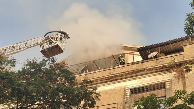 A civic official said that the cause of the fire is yet to be ascertained. 