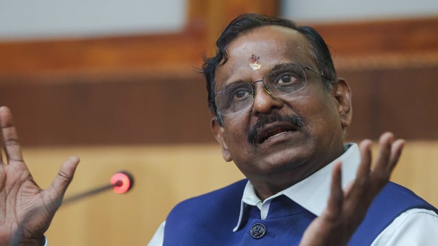 Dr V Narayanan, chairman, ISRO. 