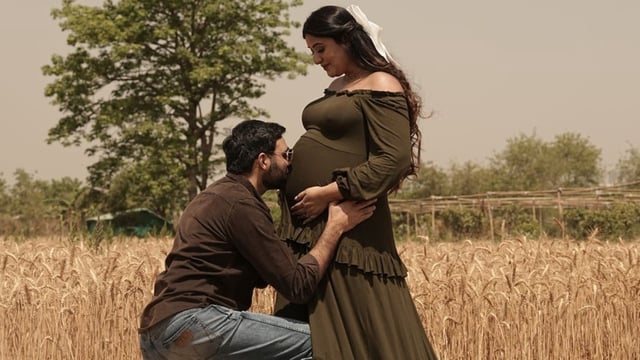 Actor Shireen Mirza with her husband Hasan Sartaj