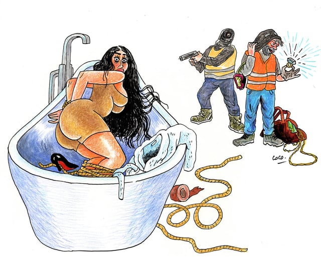 Kim Kardashian face aux pépés nickelés.