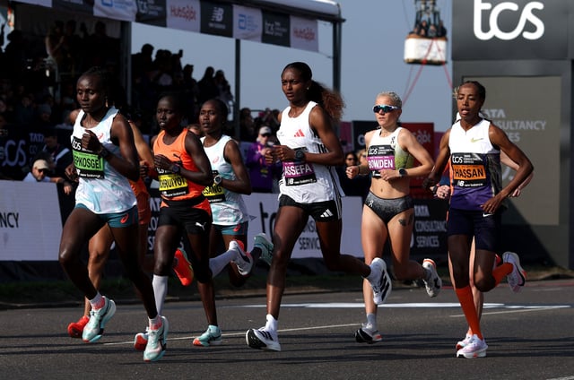 Tigst Assefa won the women's race at the London Marathon.