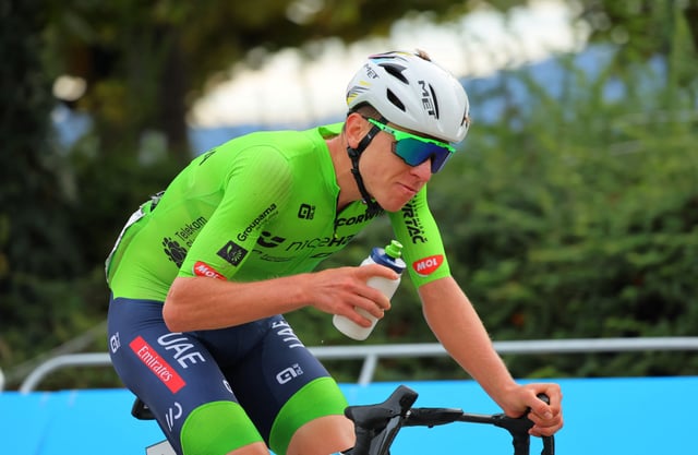 Cycling - UCI World Championships 2024 - Men's Elite Road Race - Zurich, Switzerland - September 29, 2024 Slovenia's Tadej Pogacar in action REUTERS/Denis Balibouse/File Photo