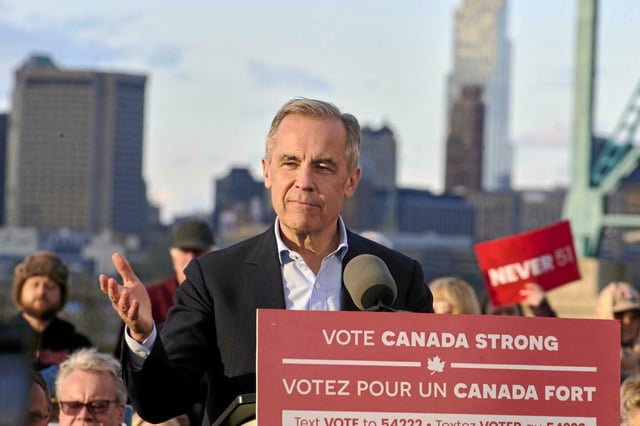 Le Premier ministre canadien Mark Carney.
