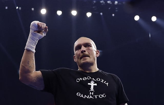 Boxing - Oleksandr Usyk v Tyson Fury - Heavyweight World Title - Kingdom Arena, Riyadh, Saudi Arabia - December 22, 2024 Oleksandr Usyk celebrates after winning the Heavyweight World Title Action Images via Reuters/Andrew Couldridge/File Photo