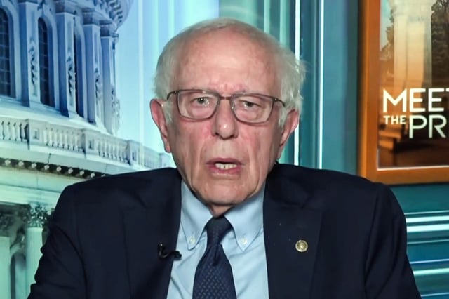 Sen. Bernie Sanders, I-Vt., on NBC News' "Meet the Press" on April 27, 2025.