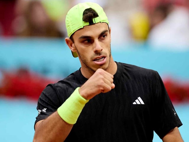 Cerúndolo sumó su 22° triunfo en 31 partidos en el año y el 14° en polvo de ladrillo. Foto Mutua Madrid Open
