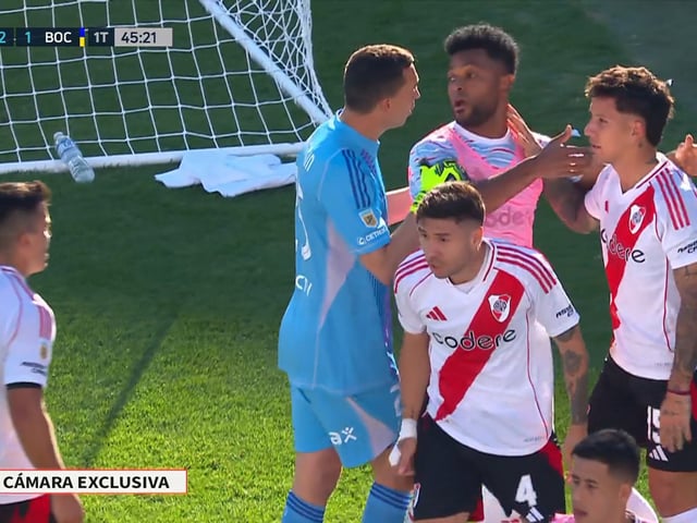 Pelea de Marchesin con Borja
Boca - River