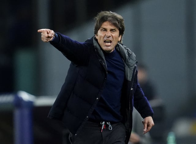Soccer Football - Serie A - Napoli v Torino - Stadio Diego Armando Maradona, Naples, Italy - April 27, 2025 Napoli coach Antonio Conte reacts REUTERS/Matteo Ciambelli