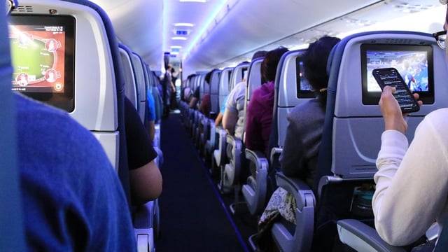 Lufthansa flight made an unscheduled stop in Boston after an iPad jammed in a business-class seat.