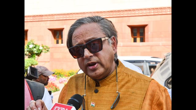 Even as Tharoor acknowledged failures his position, in many ways, is different from the Congress and its top leadership. (ANI PHOTO)