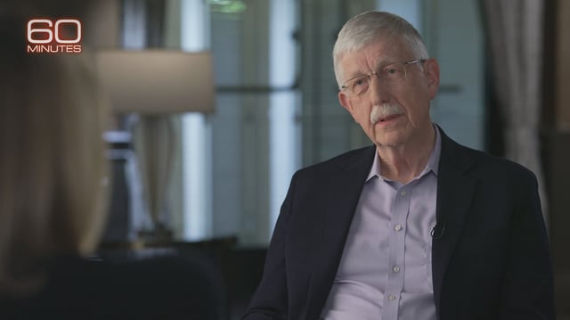 Former NIH chief Dr. Francis Collins being interviewed on CBS News' "60 Minutes." Photo: CBS News/ "60 Minutes."