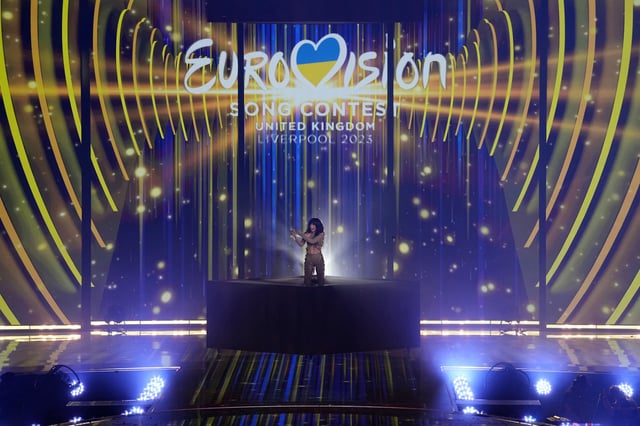 FILE - Loreen of Sweden performs after winning the Grand Final of the Eurovision Song Contest in Liverpool, England on May 13, 2023. (AP Photo/Martin Meissner, File)
