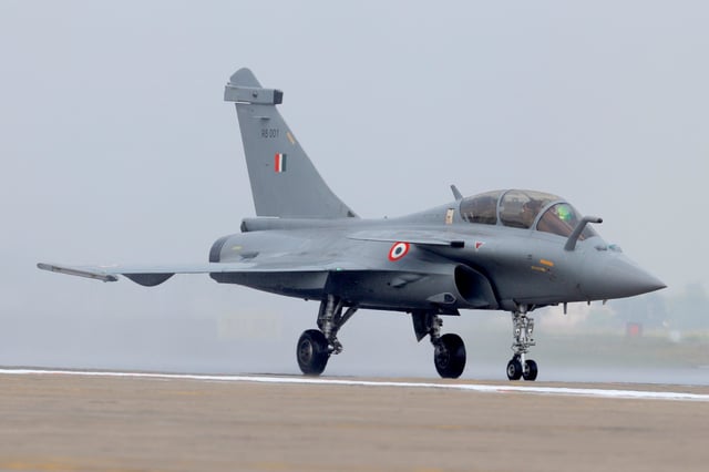 Rafale fighter jet taxis on the tarmac during its induction ceremony at an air force station in Ambala, India, September 10, 2020. REUTERS/Adnan Abidi/File Photo