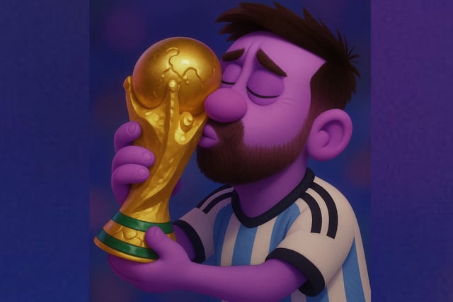 Así se vería Lionel Messi en el &#34;modo Intensamente 2&#34; de ChatGPT