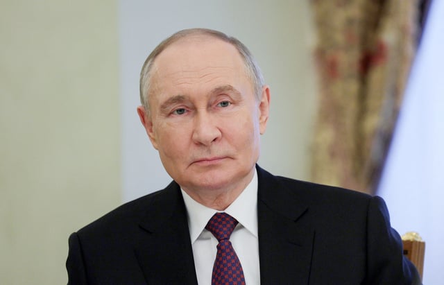 Russia's President Vladimir Putin in Moscow, Russia, on April 22.