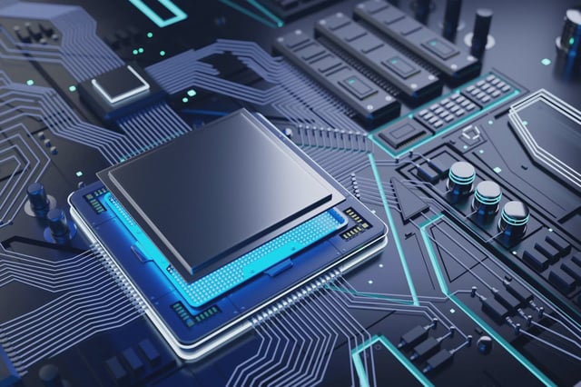 CPU and Computer chip background